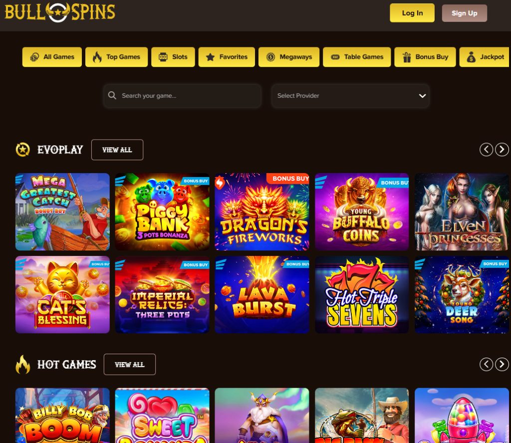 BullSpins Casino casino games, slots