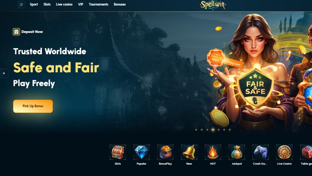 Spellwin Casino Main Screenshot