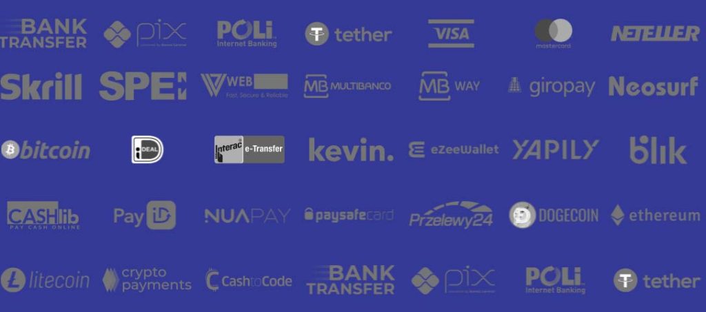 WinIt casino payment methods screenshot