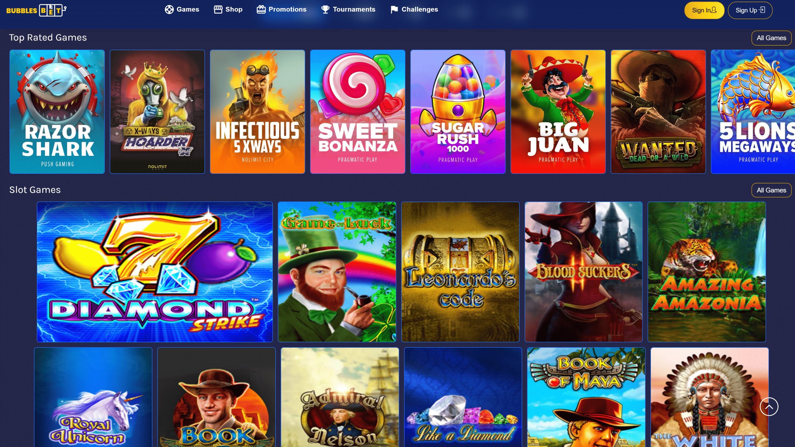 Bubbles Bet Games Screenshot