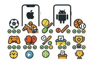 markets sports coverage on ios and android