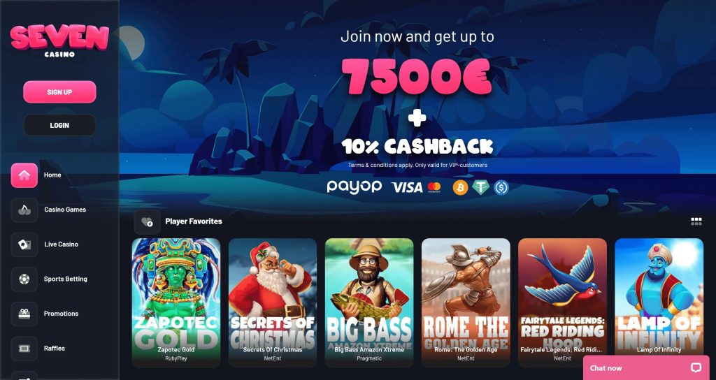 Seven Casino Main Screenshot