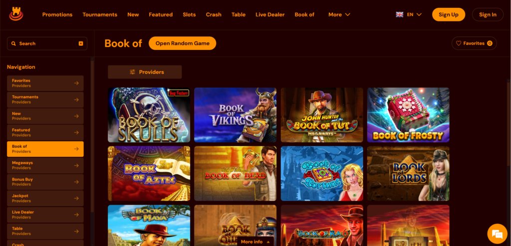 SpinsCastle Games Screenshot